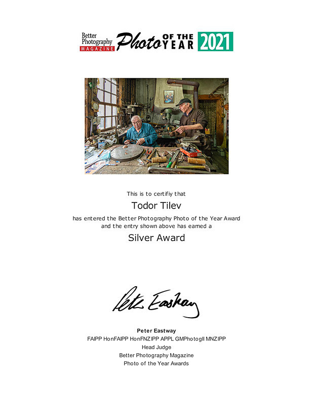 Better Photography Magazine 2021_Silver Award_Emotivive Portraits - Achievements