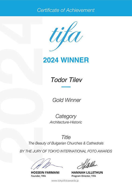 Tokyo International Foto Awards_2024_Gold Medal_Architecture_Historic - Achievements