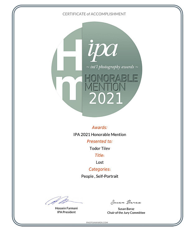 International Photography Awards_2021_People_Sel-Portrait - Achievements