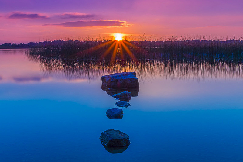 Sunset at Portaneena, Lough Ree, Ireland. - Awarded & Published Pictures 2021