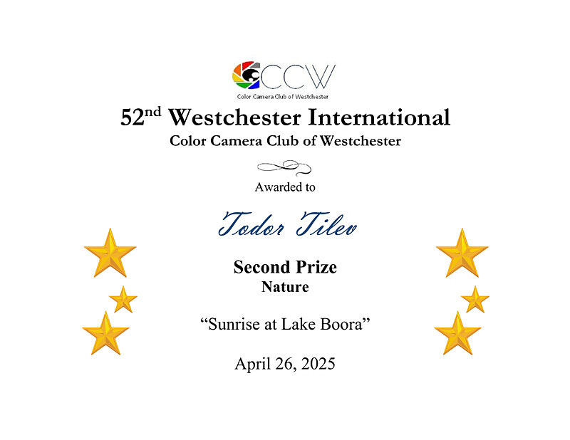 Westchester International_Second Place_2025_Nature - Achievements