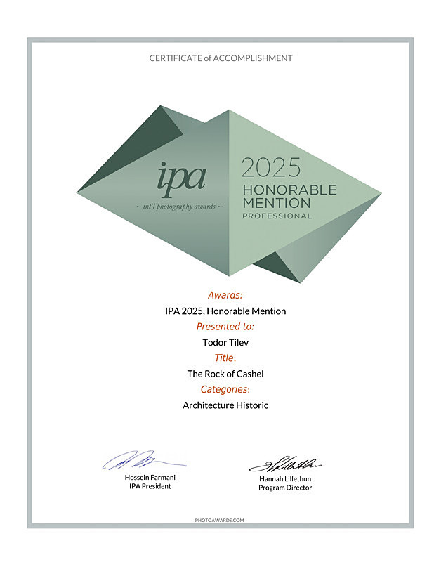International Photography Awards_2025_Architecture_Historic - Achievements