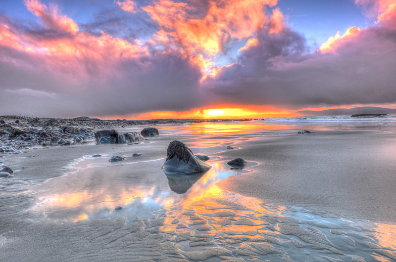 Sunrise at Spiddal Beach - Connemara