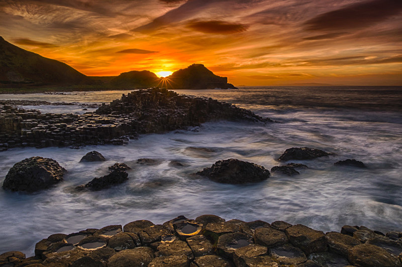 Sunset at Giant's Causeway - Awarded Pictures 2020