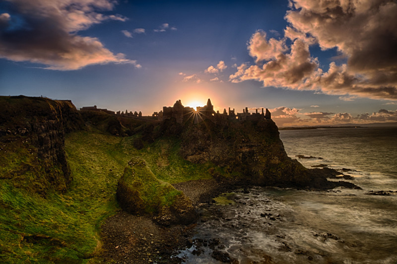 Sunset at Dunluce Castle - Northern Ireland