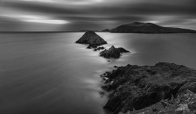 Dunmore Head, Ireland. - Black and White