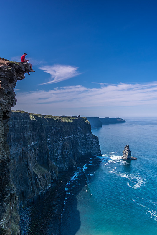 At the edge at Cliffs of Moher - Co Clare