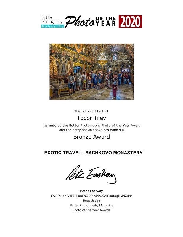 Better Photography Magzine Photo of the Year_2020__ Exotic Travel - Achievements