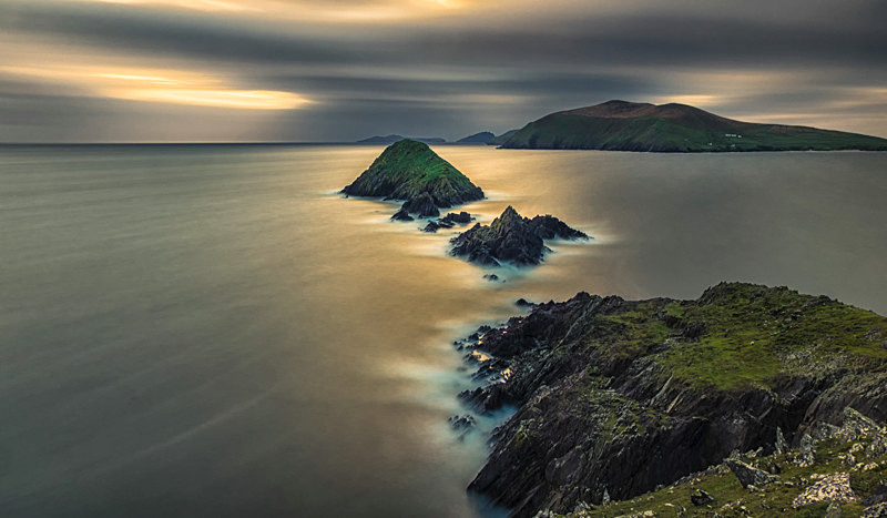 Sunset at Dunmore Head, Dinglr Peninsula, County Kerry, Ireland. - Sunsets