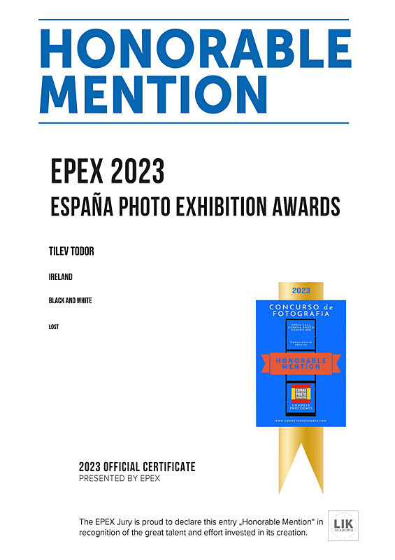 Epex Photo Awards_2023_Lost_Black and White - Achievements