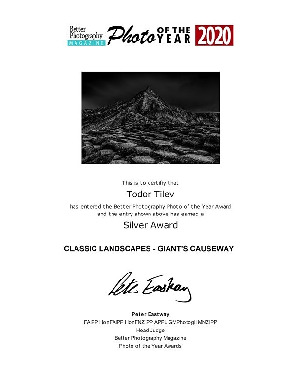 Better Photography Magzine Photo of the Year_2020__ Classic Landscapes - Achievements