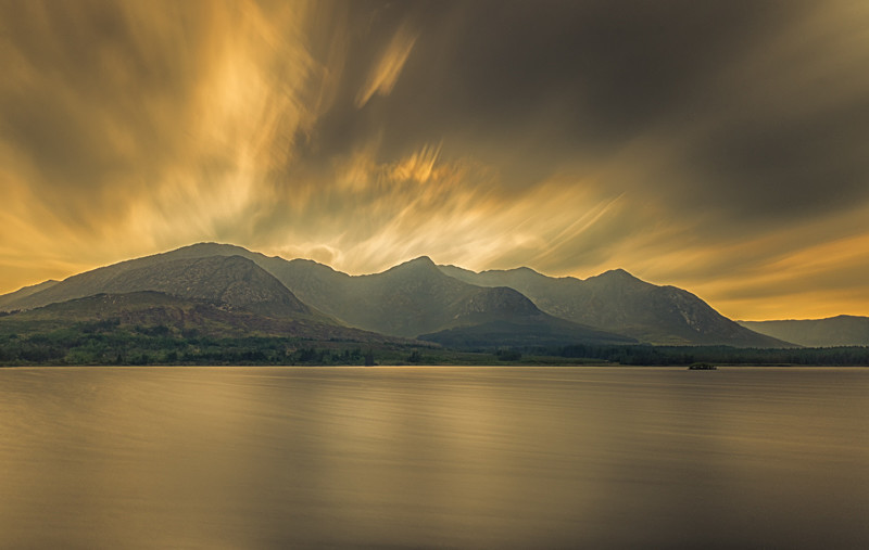 Sunset at Lough Inagh - Connemara