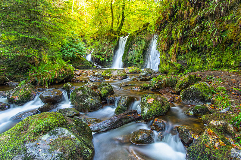 Hidden waterfall at Glenmalure, County Wicklow. - Best Pictures 2020
