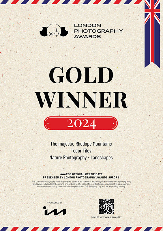 London Photography Awards_2024_Gold Award_Nature_Landscapes - Achievements