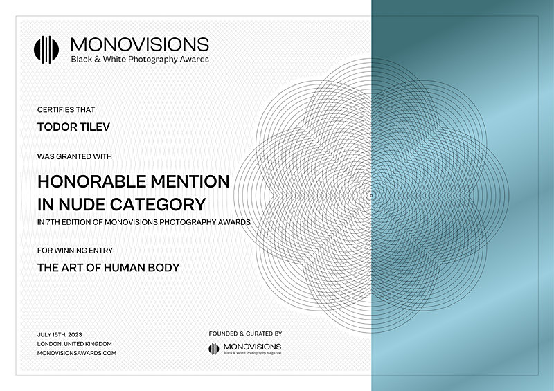 Monovisions Photography Awards_2023_Nude - Achievements