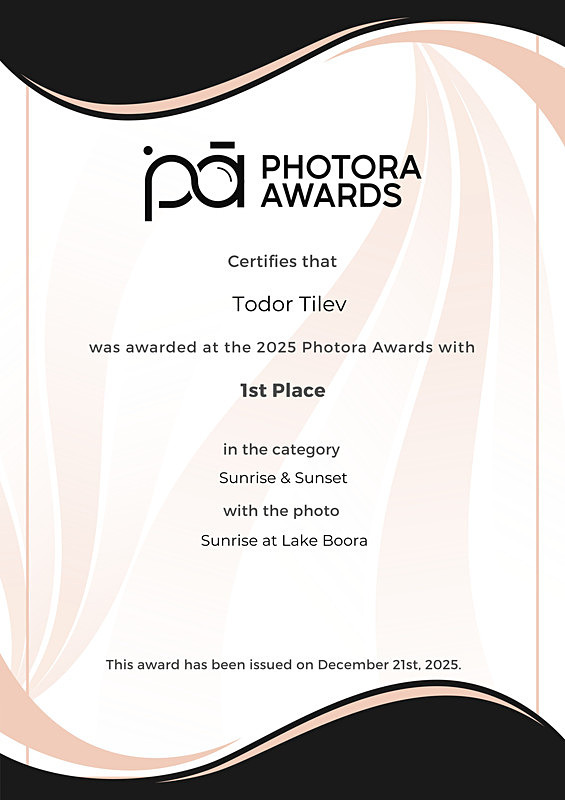 Photora Photography Awards_2025_1st Place_Sunrise  Sunset - Achievements