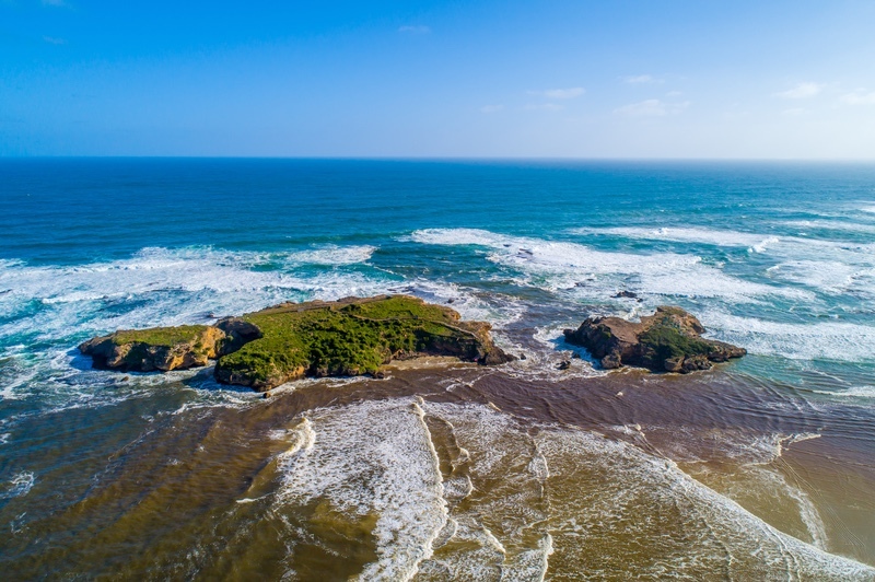 Warrnambool VIC drone fly harbour Across Australia Outback Tours AATours Travel Holiday Aerial Photo