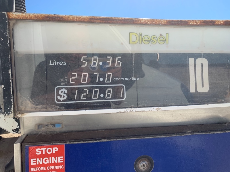 Nullarbor Roadhouse Fuel price Across Australia Outback Tours aaotours Travel Holiday road trip