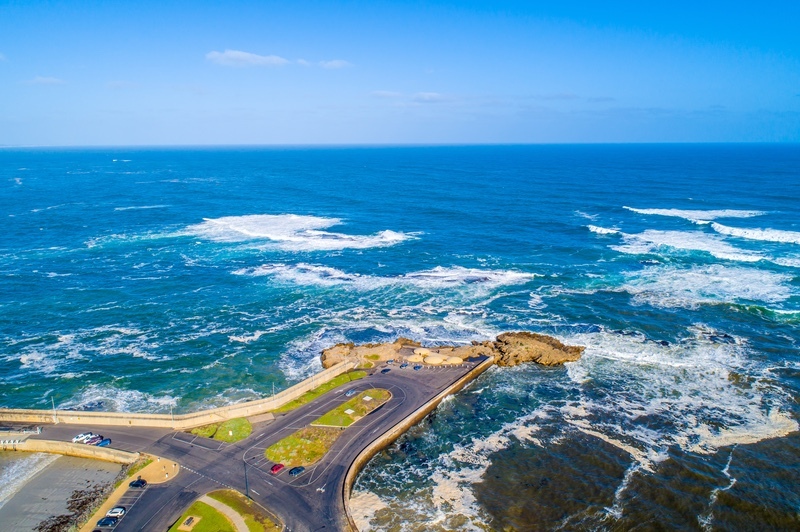 Warrnambool VIC drone fly harbour Across Australia Outback Tours AATours Travel Holiday Aerial Photo