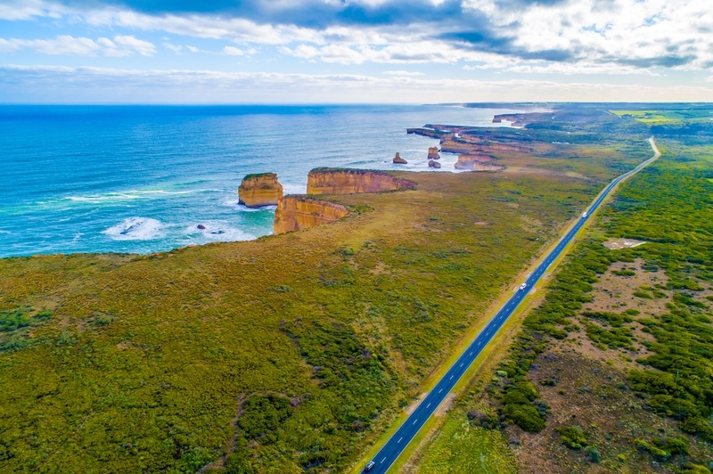 Twelve Apostles drone Fly Victoria Australia Across Australia Outback Tours AAOTours Aerial Photos