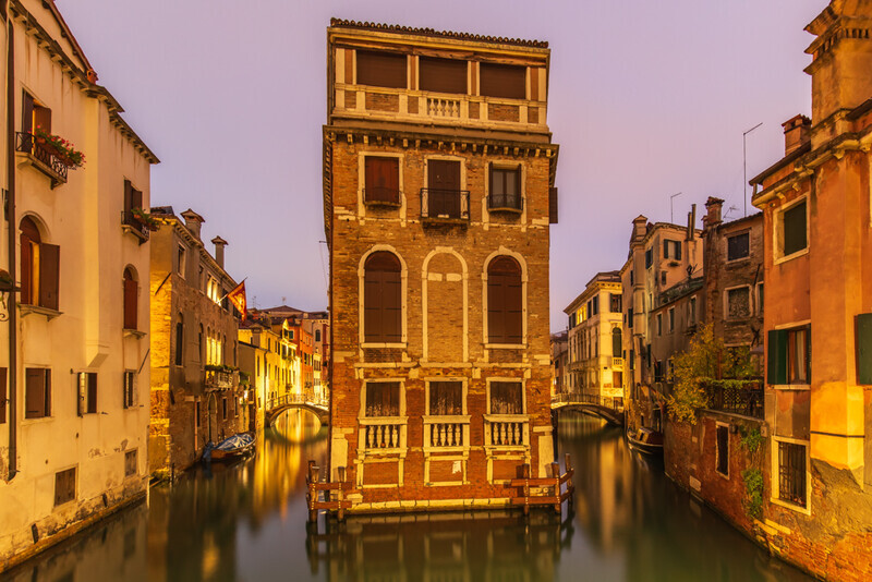 Palazzo Tetta at Dusk, Venice by Irish Photographer Adrian Hendroff - Outdoor Photography in Italy