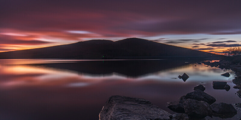 Spelga Reservoir Panorama, Mourne Mountains by Irish Outdoor Photographer Adrian Hendroff - Landscape Photography in Ireland
