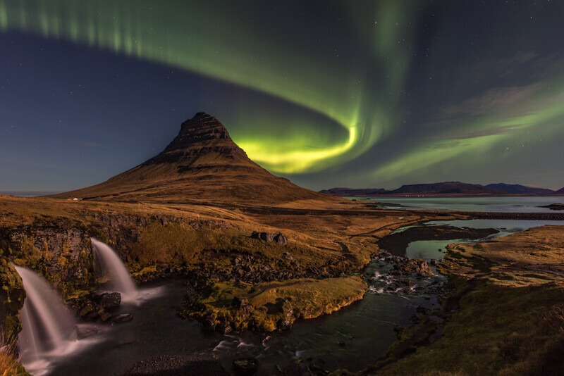 Kirkjufell Northern Lights, Iceland by Irish Photographer Adrian Hendroff - Outdoor Photography