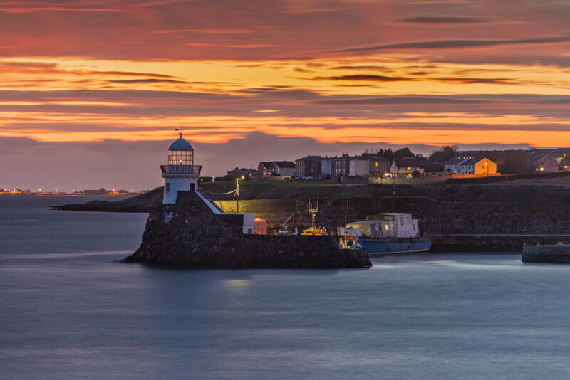 Balbriggan Lighthouse Sunrise, Co Dublin by Irish Outdoor Photographer Adrian Hendroff - Landscape and Outdoor Photography in Ireland