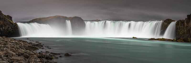 Godafoss Panorama, Iceland by Irish Photographer Adrian Hendroff - Outdoor Photography in Iceland