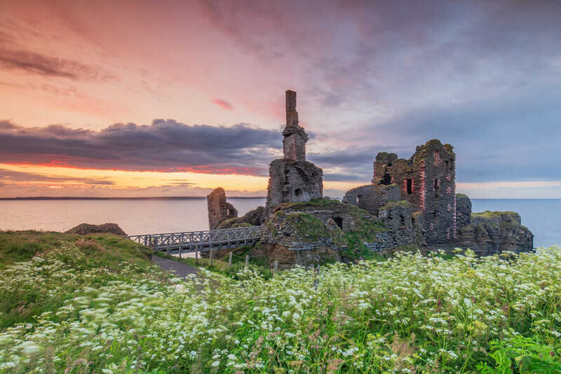 Summer Colour, Castle Sinclair Girnigoe, Scotland by Irish Outdoor Photographer Adrian Hendroff - Landscape Photography in Scotland