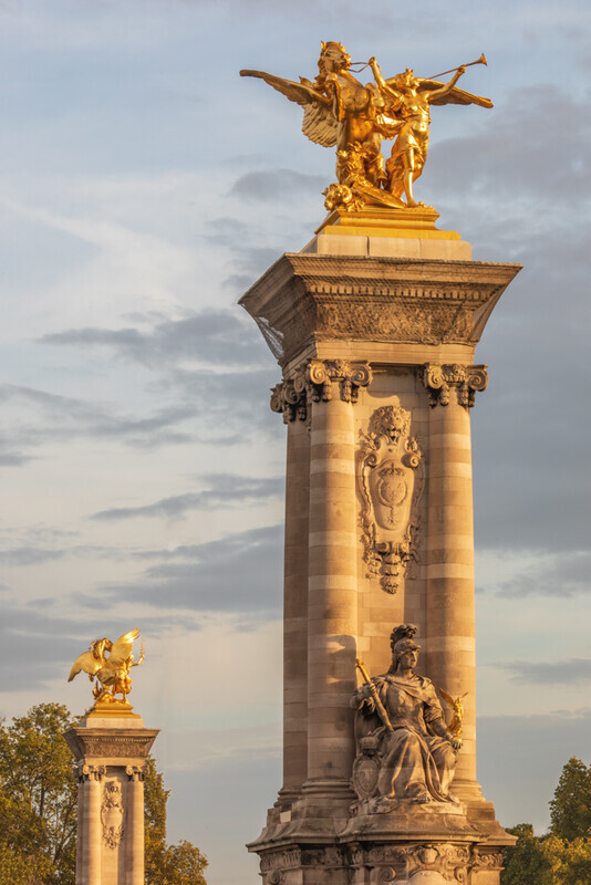 Pont Alexandre III Pillars, Paris by Irish Outdoor Photographer Adrian Hendroff - Fabulous Viewpoints