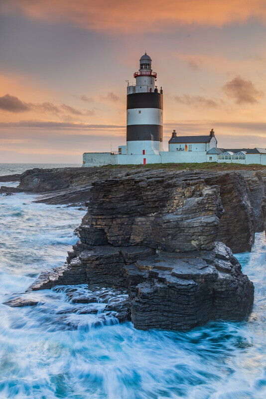 Hook Lighthouse at Sunset, Co Wexford by Irish Photographer Adrian Hendroff - Landscape and Outdoor Photography