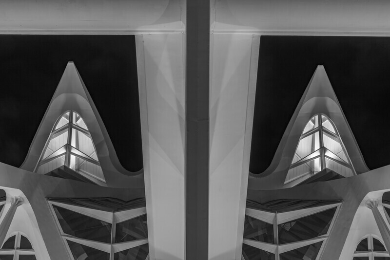 Symmetry, City of Arts and Sciences, Valencia by Irish Photographer Adrian Hendroff - Outdoor Photography in Spain