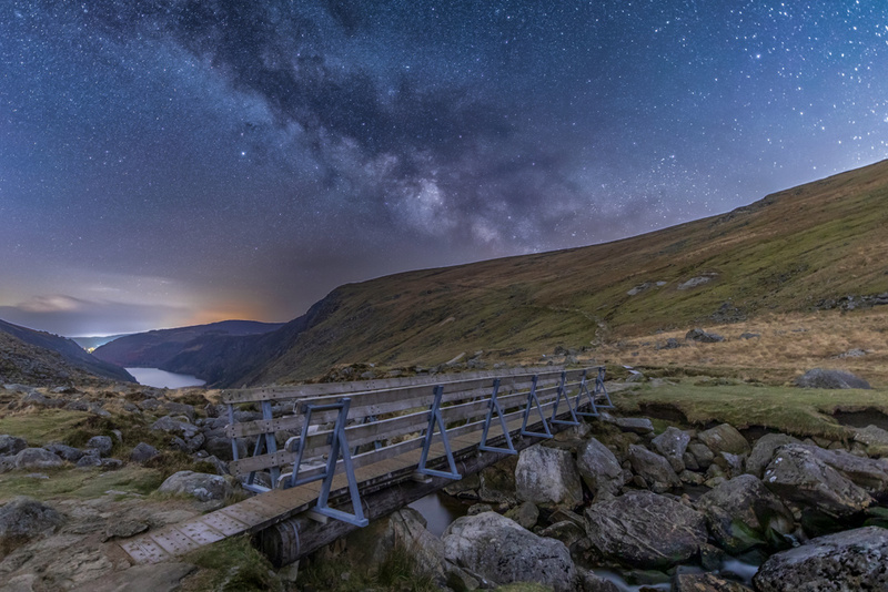 Milky Way Over Glenealo Bridge, Wicklow Mountains by Irish Photographer Adrian Hendroff - Landscape and Outdoor Photography