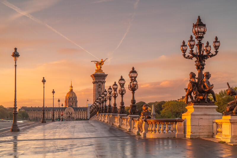 Les Invalides from Pont Alexandre III, Paris by Irish Outdoor Photographer Adrian Hendroff - Fabulous Viewpoints