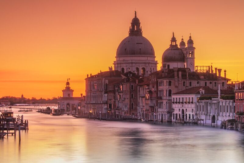 Sunrise over La Salute, Venice by Irish Photographer Adrian Hendroff - Outdoor Photography in Italy