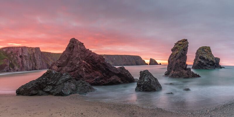 Stacks on Ballydowane Bay, Copper Coast, Waterford by Irish Photographer Adrian Hendroff - Landscape and Outdoor Photography