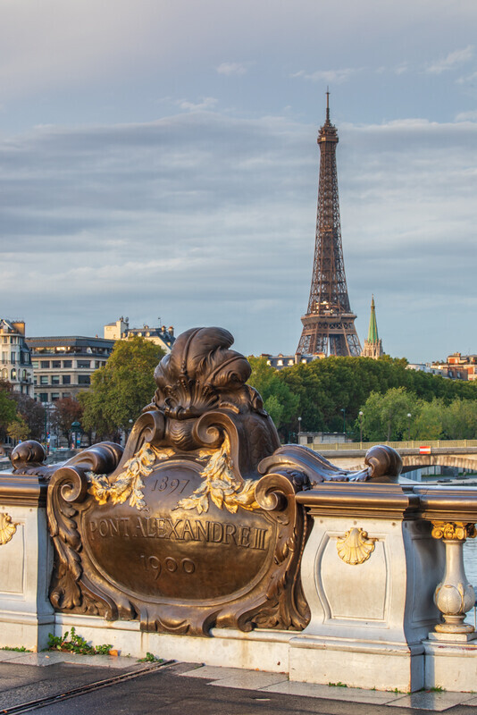 Eiffel Tower from Pont Alexandre III, Paris by Irish Outdoor Photographer Adrian Hendroff - Fabulous Viewpoints