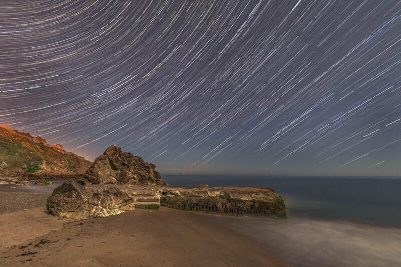 Star Trails at White Rock Beach, Killiney, Dublin by Irish Photographer Adrian Hendroff - Landscape and Outdoor Photography