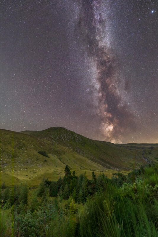 Milky Way Over Clohernagh, Wicklow Mountains by Irish Photographer Adrian Hendroff - Outdoor Photography