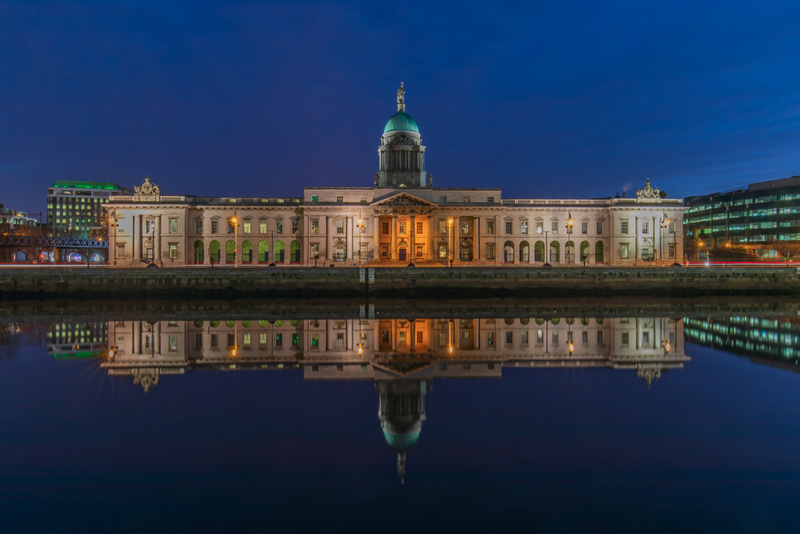 Custom House Reflection In The River Liffey, Dublin by Irish Photographer Adrian Hendroff - Landscape and Outdoor Photography in Ireland