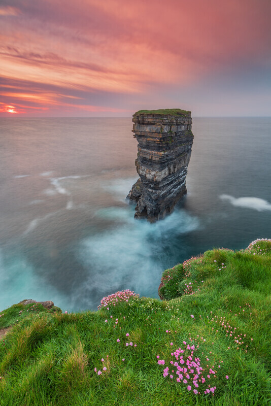 Sunset at Downpatrick Head, Co Mayo by Irish Photographer Adrian Hendroff - Landscape Photography in Ireland