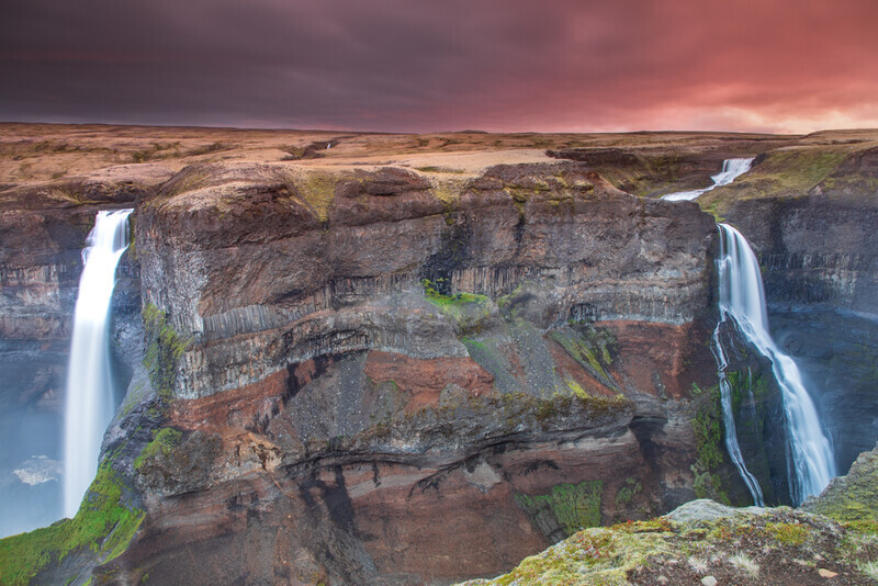 Háifoss and Granni Waterfalls, Iceland by Irish Photographer Adrian Hendroff - Outdoor Photography