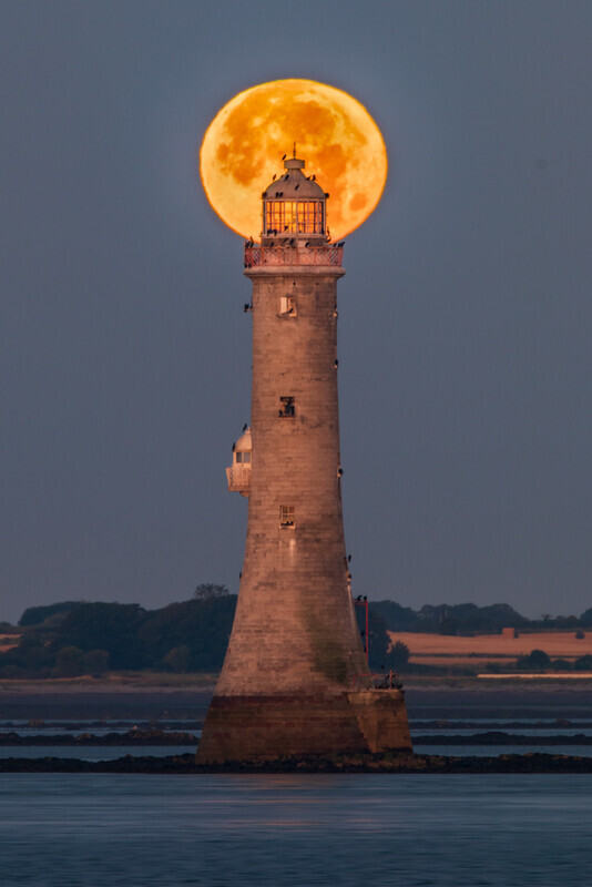 Moonset Over Haulbowline Lighthouse by Irish Outdoor Photographer Adrian Hendroff - Landscape Photography in Ireland