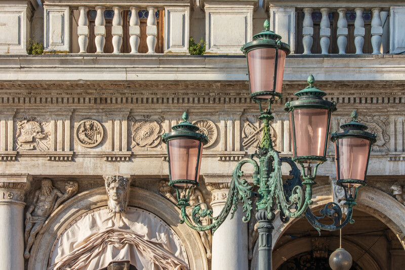 Venetian Lamp Post, Piazza San Marco by Irish Photographer Adrian Hendroff - Outdoor Photography in Italy
