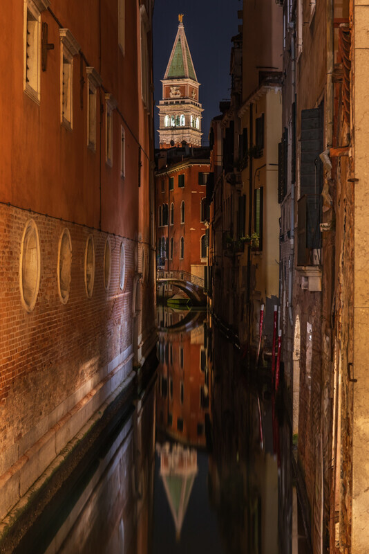 St Mark's Campanile Reflection, Venice by Irish Photographer Adrian Hendroff - Outdoor Photography in Italy