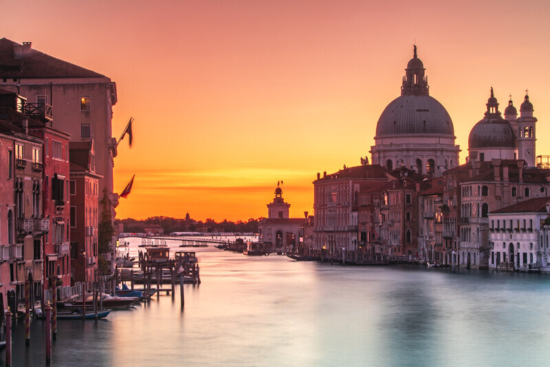 Sunrise over the Grand Canal and La Salute, Venice by Irish Photographer Adrian Hendroff - Outdoor Photography in Italy