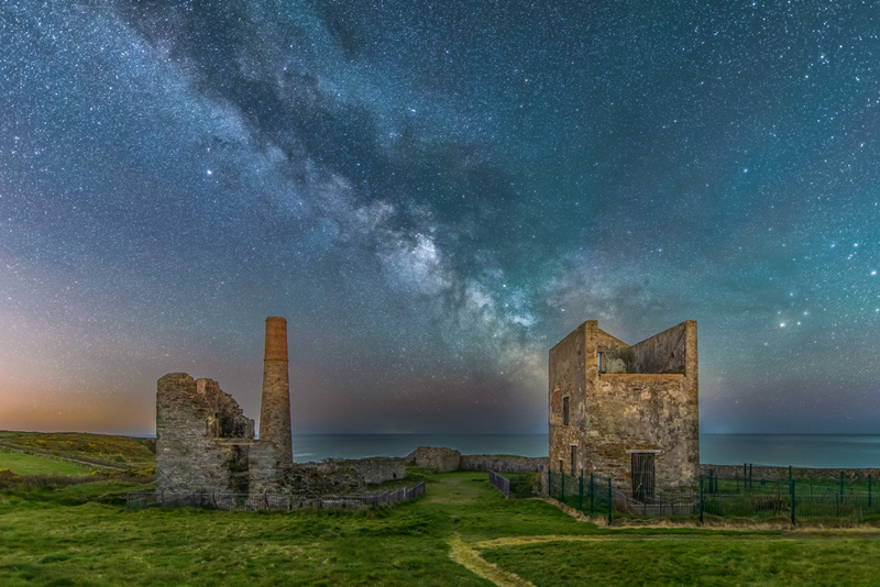 Milky Way Over Tankardstown Mine, Copper Coast by Irish Photographer Adrian Hendroff - Landscape and Outdoor Photography