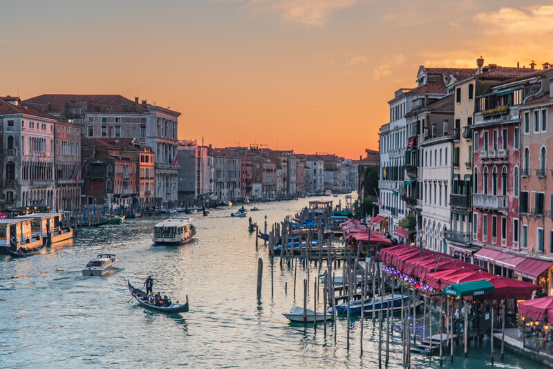 Grand Canal from Rialto Bridge, Venice by Irish Photographer Adrian Hendroff - Outdoor Photography in Italy