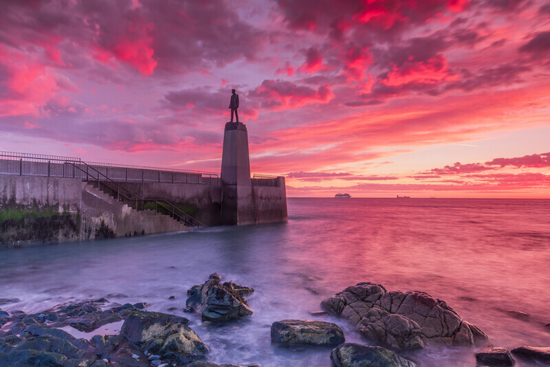 Sunrise at Dun Laoghaire Baths, Dublin by Irish Photographer Adrian Hendroff - Landscape and Outdoor Photography